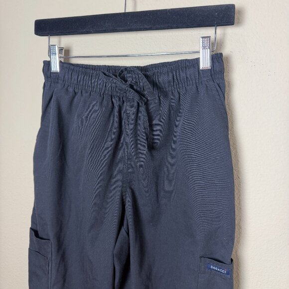 Dagacci Straight Wide Leg Black Scrubs Pants Size Small - Picture 4 of 9